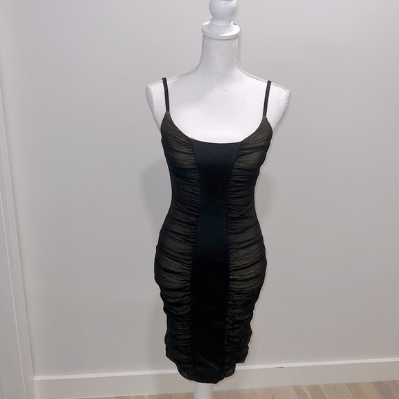 Bebe Ruched Skin Tight Dress - Picture 1 of 2